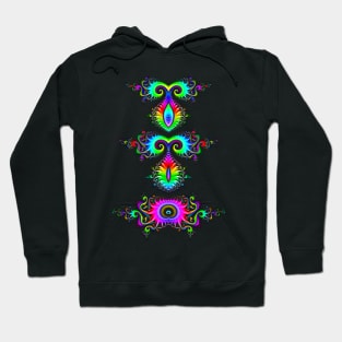 Rainbow Fractal Totem Hoodie